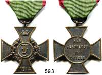 Orden, Ehrenzeichen, Militaria, Zeitgeschichte,Deutschland AnhaltFriedrichskreuz 1914.  Bronze.  Am Originalband.