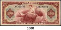 P A P I E R G E L D,BUNDESREPUBLIK DEUTSCHLAND 100 Deutsche Mark 1948.  