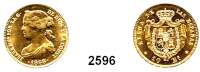 AUSLÄNDISCHE MÜNZEN,Spanien Isabella II. 1833 - 186810 Escudos 1868(68), Madrid.  (7,55 g fein).  Schön 136.  KM 636.1.  Fb. 336.  GOLD