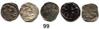 Deutsche Münzen und Medaillen,Brandenburg - Preußen LOTS     LOTS     LOTSLOT von 5 Denaren.  Dannenberg 141, 150, 162, 165 und 196.