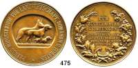 M E D A I L L E N,Landwirtschaft Preußen,  Bronzemedaille o.J. (um 1930).  Bronzene Staatspreismedaille für Hundezucht.  52 mm.  52,3 g.