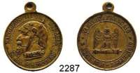 AUSLÄNDISCHE MÜNZEN,Frankreich Napoleon III. 1852 - 1870Spottmedaille mit angeprägter Öse 1870 (Messing-Bronze).  Auf die Niederlage bei Sedan.  80000 PRISONNIERS.  27 mm.  Vgl. Wurzbach 6657.  LOT 3 Stück.