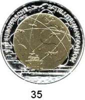 Österreich - Ungarn,Österreich 2. Republik ab 194525 EURO 2006 (Bi-Metall Silber/Niob).  Satellitennavigation.  Schön 326.  KM 3135.  Im Originaletui mit Zertifikat.