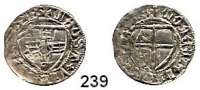 Deutsche Münzen und Medaillen,Danzig, Stadt Ulrich von Jungingen 1407 - 1410Schilling o.J., Danzig.  1,68 g.  Neumann 8 a.  Dutkowski/Suchanek 19.