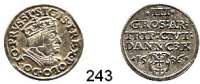 Deutsche Münzen und Medaillen,Danzig, Stadt Sigismund I. 1506 - 15483 Groschen 1536.  2,44 g.  Dutkowski/Suchanek 70 I d (PRVSSI).