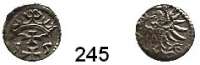 Deutsche Münzen und Medaillen,Danzig, Stadt Sigismund II. August 1548 - 1573Denar 1555.  0,50 g.  Dutkowski/Suchanek 81 VII.