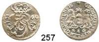 Deutsche Münzen und Medaillen,Danzig, Stadt August III. 1733 - 17633 Groschen 1760.  1,44 g.  Dutkowski/Suchanek 408 I.  Kahnt 736.