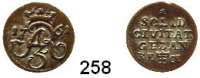 Deutsche Münzen und Medaillen,Danzig, Stadt August III. 1733 - 1763Schilling 1761.  0,73 g.  Dutkowski/Suchanek 403.  Kahnt 741.