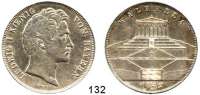 Deutsche Münzen und Medaillen,Bayern Ludwig I. 1825 - 1848Geschichtsdoppeltaler 1842.  Walhalla.  Kahnt 107 a.  AKS 103.  Jg. 71.  Thun 80.  Dav. 587.