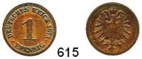 R E I C H S M Ü N Z E N,Kleinmünzen 1 Pfennig 1873 B.