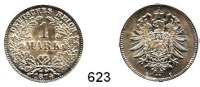 R E I C H S M Ü N Z E N,Kleinmünzen 1 Mark 1874 C.