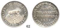 Deutsche Münzen und Medaillen,Anhalt - Bernburg Alexander Karl 1834 - 1863Ausbeutevereinstaler 1852 A, Berlin.  Kahnt 4.  Thun 3.   AKS 16.  Jg. 66.  Dav. 504.