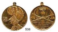 M E D A I L L E N,Feuerwehr Bronzemedaille mit angeprägter Öse 1904.  IV. Els.-Lothr. Feuerwehr-Verbandstag in Colmar.  35 mm.  16,55 g.