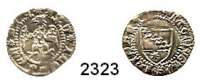 AUSLÄNDISCHE MÜNZEN,Italien AquilejaAntonio II. Panciera di Portogruaro 1402 - 1411.  Denar o.J.  0,62 g.  Wappen. / Adler mit Kopf n. l.