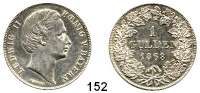 Deutsche Münzen und Medaillen,Bayern Ludwig II. 1864 - 18861 Gulden 1868.  AKS 178.  Jg. 103.