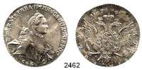 AUSLÄNDISCHE MÜNZEN,Russland Katharina II. 1762 - 1796Rubel 1765, St. Petersburg (Ivanov).  23,61 g.  Bitkin 187.  Craig 67.2 a.  Dav.1683
