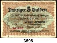 P A P I E R G E L D,D A N Z I G 5 Danziger Gulden 1.11.1923.  Ros. DAN-54.