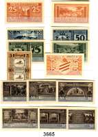 P A P I E R G E L D   -   N O T G E L D,Sachsen-Anhalt L O T S    L O T S    L O T SSammlung von 438 Serienscheinen(dabei 3 Scheine Reutergeld).  Sauber gesammelt in zwei Alben.  Alphabetisch sortiert von AKEN bis ZÖRBIG.  Ohne Dubletten.