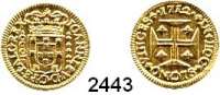 AUSLÄNDISCHE MÜNZEN,Portugal Johann V. 1683 - 17501000 Reis 1712.  2,67 g.  KM 182.  Fb. 98.  GOLD