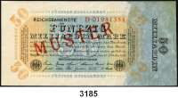 P A P I E R G E L D,Weimarer Republik 50 Milliarden Mark 10.10.1923.  D.  Mit vorderseitigem roten Aufdruck 