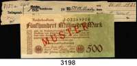 P A P I E R G E L D,Weimarer Republik 500 Milliarden Mark 26.10.1923.  Serie: J.  Mit vorderseitigem roten Aufdruck 