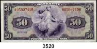 P A P I E R G E L D,BUNDESREPUBLIK DEUTSCHLAND 50 Deutsche Mark 1948.  