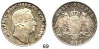 Deutsche Münzen und Medaillen,Baden - Durlach Karl Leopold Friedrich 1830 - 1852Doppelgulden 1851, Karlsruhe.  Kahnt 22.  Thun 27.  AKS 91.  Jg. 63.  Dav. 527.