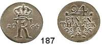 Deutsche Münzen und Medaillen,Preußen, Königreich Friedrich II. der Große 1740 - 17861/24 Taler 1764 A, Berlin. 1,95 g.  Kluge 173.1/1093.  v.S. 704 a.  Olding 139.