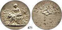 M E D A I L L E N,Landwirtschaft Neustadt/Herzogtum Coburg,  Silbermedaille 1913 (Lauer, Nürnberg).  Zweite Große landwirtschaftliche Ausstellung.  Rand : SILBER 990.  50,3 mm.  49,66 g.