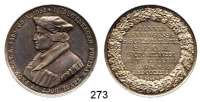 Deutsche Münzen und Medaillen,Hamburg, Stadt Freie und Hansestadt seit 1815Silbermedaille 1829 (C. Pfeuffer).  300 Jahrfeier des Johanneums.  Brustbild J. Bugenhagen n. l. / 8 Textzeilen im Eichenkranz.  36,8 mm.  14,51 g.  Sommer P 31.