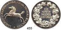 M E D A I L L E N,Landwirtschaft Hannover,  Silbermedaille o.J.  Landwirtschaftskammer für die Provinz Hannover.  Medaille für hervorragende Leistungen.  40,2 mm.  25,42 g.  Rand : SILBER 0.990.