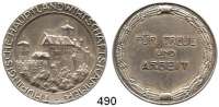 M E D A I L L E N,Landwirtschaft Versilberte Medaille o.J.  Thüringische Hauptlandwirtschaftskammer.  Medaille für treue und rbeit.  38 mm.  24,39 g.