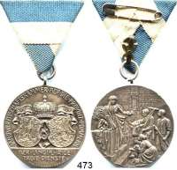 M E D A I L L E N,Landwirtschaft Pommern,  Silbermedaille o.J. (Lauer, Nürnberg / Max von Kawaczynski, Berlin).  Landwirtschaftskammer für die Provinz Pommern.  Medaille für langjährige treue Dienste.  38,1 mm.  Rand : 990.  Medaille mit Öse und kl. Bandstück.