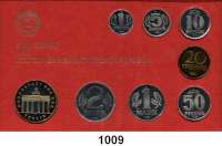 Deutsche Demokratische Republik,K U R S S Ä T Z E  Kurssatz 1984    1 Pfennig bis 5 Mark Brandenburger Tor