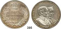 Deutsche Münzen und Medaillen,Sachsen Johann 1854 - 1873 Vereinsdoppeltaler 1872 B, Dresden.  Goldene Hochzeit.  Kahnt 479.  Thun 352.  AKS 160.  Jg. 133.  Dav. 899.