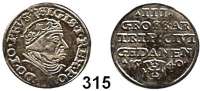 Deutsche Münzen und Medaillen,Danzig, Stadt Sigismund I. 1506 - 1548 3 Groschen 1540.  2,52 g.  Dutkowski/Suchanek 73 a.