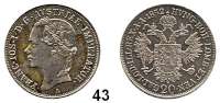 Österreich - Ungarn,Habsburg - Lothringen Franz Josef I. 1848 - 1916 20 Kreuzer 1852 A, Wien.  Frühwald 1557.