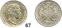 Österreich - Ungarn,Habsburg - Lothringen Franz Josef I. 1848 - 1916 1/4 Gulden 1857 V, Venedig.  Frühwald 1517.