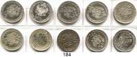 Österreich - Ungarn,Habsburg - Lothringen Franz Josef I. 1848 - 1916 1/4 Gulden 1859 A, B, E, V; 60 B, V; 62 A, B, E und 1864 A.  LOT 10 Stück.