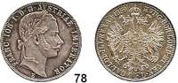 Österreich - Ungarn,Habsburg - Lothringen Franz Josef I. 1848 - 1916 Gulden 1859 E, Karlsburg.  Frühwald 1453.