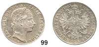 Österreich - Ungarn,Habsburg - Lothringen Franz Josef I. 1848 - 1916 Gulden 1863 V, Venedig  Frühwald 1471.