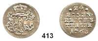 Deutsche Münzen und Medaillen,Sachsen - Hildburghausen Ernst Friedrich Karl 1745 - 1780 1/24 Taler 1760.  1,72 g.  Slg. Merseburger 3574.