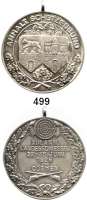 M E D A I L L E N,Schützen Köthen Silbermedaille mit Öse 1926.  XIII. Anh. Landesschiessen.   Randpunze 990.  35,2 mm.  20,65 g.