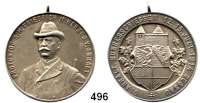 M E D A I L L E N,Schützen Dessau Silbermedaille mit Öse 1914.  9. Anhalt. Bundesschiessen.   Randpunze 950 Silber.  36 mm.  17,88 g.