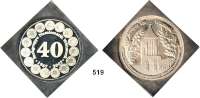 M E D A I L L E N,Numismatik Silberklippe 2007. 40 Jahre Fachgruppe Numismatik Wittstock. Gröper Tor. /
