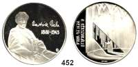 M E D A I L L E N,Personen Bartók, Béla Silbermedaille o.J. (925).  37 mm.  20 g..  In Klapptasche.