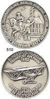 M E D A I L L E N,Luftfahrt - Raumfahrt  Silbermedaille 1982.  70 Jahre deutsche Luftpostflüge.  Der Euler-Doppeldecker 