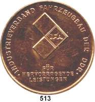 M E D A I L L E N,Automobile / Motorsport  Tombakmedaille o.J.  Industrieverband Fahrzeugbau der DDR.  Für hervorragende Leistungen.  Staatswappen der DDR. / IFA - Signet.  60 mm.  78,85 g.