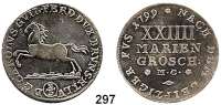 Deutsche Münzen und Medaillen,Braunschweig - Wolfenbüttel Karl Wilhelm Ferdinand 1780 - 1806 24 Mariengroschen 1799, Braunschweig.  17,03 g.  Welter 2910.  Schön 373.
