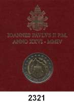 AUSLÄNDISCHE MÜNZEN,E U R O  -  P R Ä G U N G E N Vatikan 2 Euro 2004.  75. Jahrestag der Gründung des Staates Vatikanstadt.  Schön 359.  KM 358.